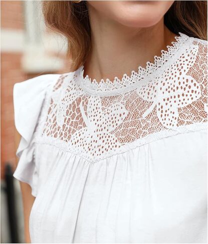 بلوزات صيفية كاجوال بأكمام قصيرة وكشكشة للسيدات من DOROSE in Kuwait