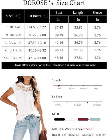 بلوزات صيفية كاجوال بأكمام قصيرة وكشكشة للسيدات من DOROSE in Kuwait