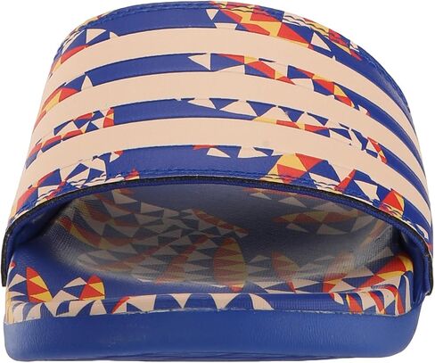 adidas Women's Adilette Comfort Sandals Slide, Bold Blue/Bliss Orange/Bold Blue, 8 in Saudi Arabia