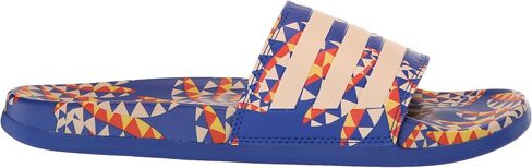 adidas Women's Adilette Comfort Sandals Slide, Bold Blue/Bliss Orange/Bold Blue, 8 in Saudi Arabia