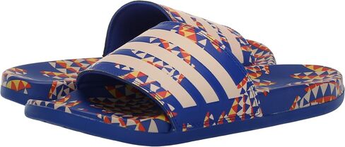 adidas Women's Adilette Comfort Sandals Slide, Bold Blue/Bliss Orange/Bold Blue, 8 in Saudi Arabia