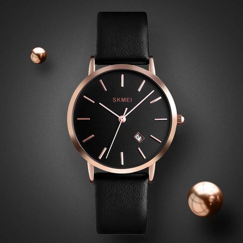 ساعات CakCity Fashion Simple للنساء - ساعة كلاسيكية تناظرية مقاومة للماء للنساء مع تاريخ كوارتز كاجوال للجنسين ساعة معصم للسيدات بسوار شبكي من الفولاذ المقاوم للصدأ in Kuwait