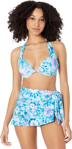 Coco Reef All Over Tie-Dye Cameo Halter Bikini Top Multi 8 (32C) in Kuwait