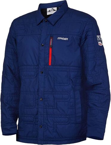 Spyder Men's Us Ski Team Mid-Layer Shirt Jacket in Saudi Arabia
