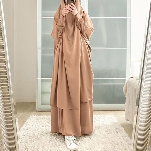 ODIZLI Kaftans Women Full Length Long Sleeve Dubai Muslim Modest Islamic Clothes Casual Maxi Dress Evening Gown+Hijab in Saudi Arabia