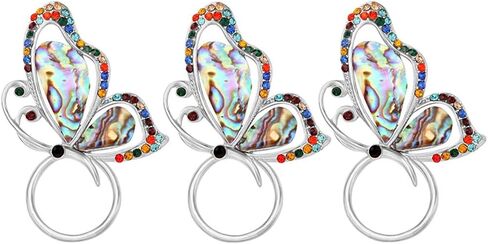 Abalone Paua Shell Butterfly Magnet Brooch Eyeglass Holder in Saudi Arabia