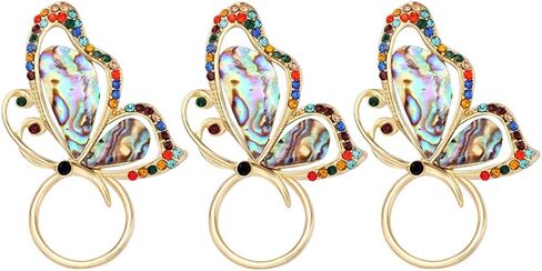 Abalone Paua Shell Butterfly Magnet Brooch Eyeglass Holder in Saudi Arabia