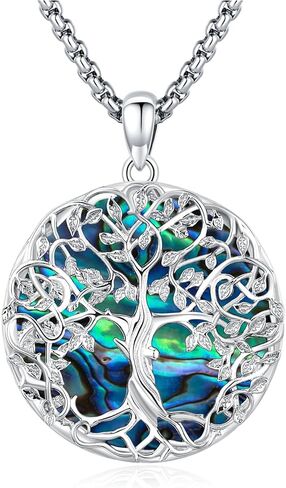 Eusense Tree of Life Necklace for Women Mens Tree of Life Pendant Sterling Silver 925 Tree of Life Jewelry Gifts in Saudi Arabia
