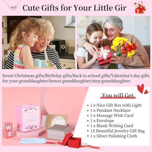 قلادة الحفيدة - قلادة رائعة للحفيدة - قلادة لحفيدتي - عيد الميلاد، الذكرى السنوية، عيد الحب، موسم التخرج، هدية عيد الميلاد للحفيدة in Kuwait