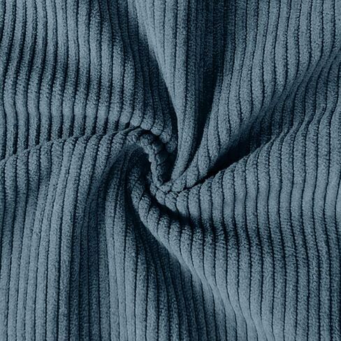 Mens Corduroy Shirt Lapel Collar Casual Henley Pullover Long Sleeve Polo Sweatshirt Thermal with Elbow Patches in Saudi Arabia