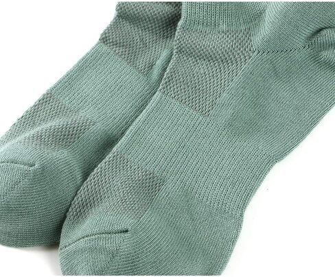 Mottee&Zconia Women/Mens Crew Socks Retro Style Cotton Quarter Athletic Basic Socks in Kuwait
