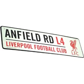 Liverpool FC Official Soccer 3D Embossed Metal Hanging Street Sign