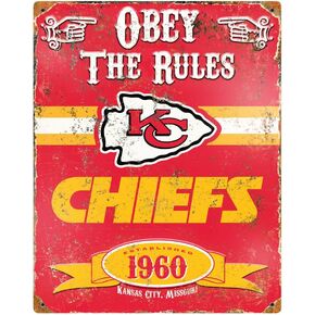 NFL Embossed Metal Vintage Pub Signs