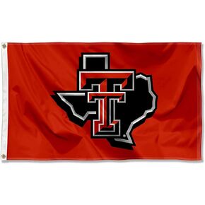 Texas Tech Red Raiders State of Texas Flag