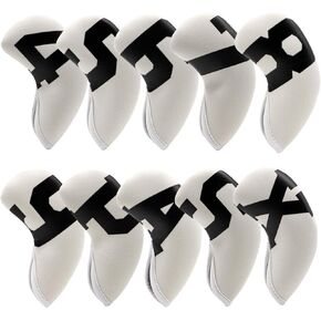 Golf Iron Covers,Golf Iron Head Covers with Colorful Number Neoprene Golf Iron Covers Set,Golf Club Head Covers for Iron Set Fit All Brands Golf Iron Headcovers 4/10pcs