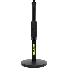Compact, Low Profile Mic Stand with Single-Section Boom; (SH-DESKTOP2)