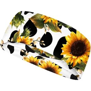 Sports Headband Stretchy Headbands Sweat Bands Soft Workout Hairband for Women Men Running Cycling Exercise