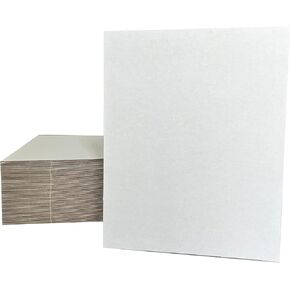 200 Packs 4x6 Inch Corrugated Cardboard Sheets, Premium White Corrugated Cardboard Divider Inserts Bulk Flat for Shipping, Mailing, DIY Décor and Crafts.