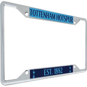 Tottenham Hotspur License Plate Frame Spurs Football Soccer Premier League Metal for Front or Back of Car Officially Licensed (Style 4)