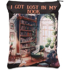 KEYCHIN I Got Lost in My Book Book Sleeve Bookish Gifts Bookworm Book Cover Book Nerd Gift Librarian Reader Book Protector (Lost in Book)