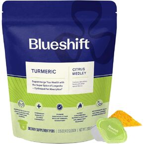 Turmeric Supplement Drink with Lemon & Pomegranate, Turmeric Drink Mix with Turmeric Curcumin for Immune & Joint Health, Digestion & Metabolism, Maximum Absorption, Citrus Medley, 14 Pack