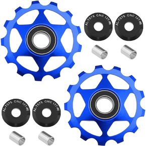 The Lord of the Tools 2PCS 13T Jockey Wheel Pulley Wheel Derailleur Pulley Compatible with Shimano Compatible with SRAM 8 9 10 11 12-Speed Derailleurs