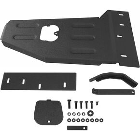 KUAFU Transmission Skid Plate Crossmember Compatible with 2007-2018 Jeep Wrangler JK Steel Oil Pan Engine Transmission Skid Plate Powder Coated Black