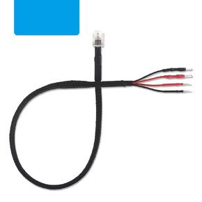 RJ11 Multi Size Plugs Mirror Wire Radar Detector Hardwire Power Cord for Escort Valentine One Uniden Beltronics （Inline Fuse with Braided| 12 Inches| Plug and Play Mirror Lines ）