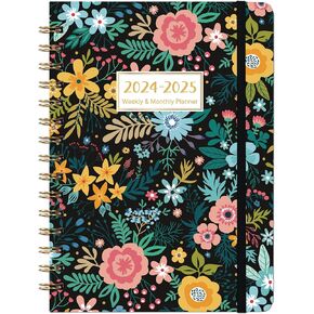 Planner 2024-2025 - Academic Planner 2024-2025, JUL 2024 - JUN 2025, Planner 2024-2025 Weekly and Monthly with Tabs, 6.3" x 8.4", Hardcover + Back Pocket + Thick Paper + Twin-Wire Binding
