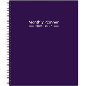 2025-2028 Monthly Planner/Monthly Calendar - 3 Year Monthly Planner 2025-2028, Jul.2025 - Jun.2028, 9" x 11", 36 Monthly Planner + Colorful Tabs + Pocket - Teal