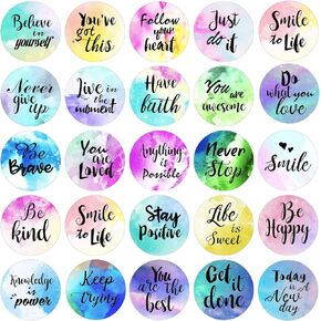 Inspiring Planner Stickers Inspirational Quote Stickers Encouraging Stickers Motivational Encouragement Stickers for Book Phone Car Bike Scrapbook (480 Pieces)
