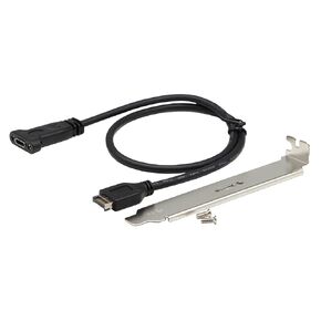 zdyCGTime(50cm) Type E Male USB 3.1 Front Panel Header to USB-C Type-C Female Extension Cable with Panel Mount Screw