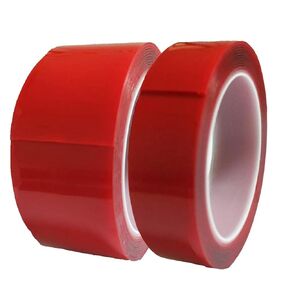 Gizhome 3M Double Sided Adhesive Tape, Heavy Duty Heat Resistant High Adhesion Transparent Strong Adhesive Removable Double Sided Mounting Tap (2pcs(25mm+40mm))