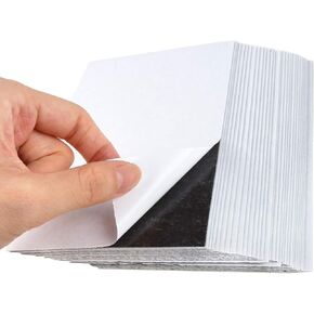 30Pcs 20Mil 4X6 Magnetic Adhesive Backing Sheets - Magnets Sticker-Peel and Stick, Works Great for Pictures, Artworks, Varied Cut Size/Shape