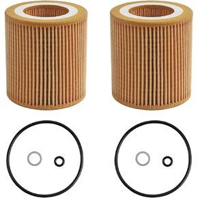 HU816x Oil Filter Fits for BMW 1,3,5,6,7 X1 X3 X4 X5 X6 Z4 E60 E71 E82 E83 E89 E90 E92 Replaces# 11427953129 11427541827 (2Pcs)