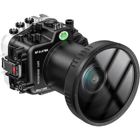 Sea frogs Waterproof Camera Housing Compatible with Sony A7M4 90MM IPX8 40m/130ft Maximum Diving Depth Underwater Camera Case for Diving, Surfing, Rowing, Skiing