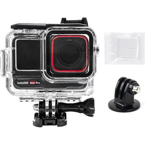 Dive Housing Case for Insta360 Ace, Underwater Dive Protective Shell Waterproof Up to 60m (197ft) with Bracket Accessories