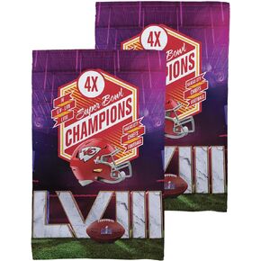 Northwest NFL Kansas City Chiefs Super Bowl LVIII Champions Fan Towel 2-Pack, 16" x 25", Re Take Multi Champs