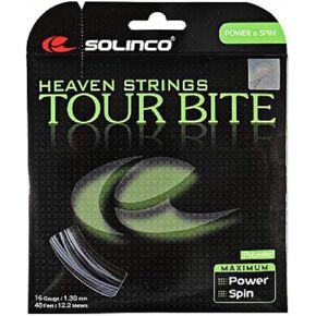 Solinco Tour Bite (16-1.30mm) Tennis String (Silver) (2-Sets)