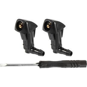 X AUTOHAUX 2pcs Windshield Washer Nozzle Kit with Screwdriver for Honda Civic Odyssey Accord Element Replaces 76810-SDA-A11