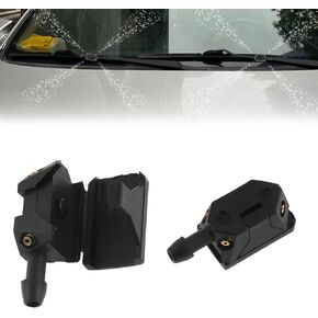 2Pcs Car Arm Windscreen Washer Wiper Blade Water Spray Jets, Front Windshield Washer Nozzles Arm Mounted Spray Jets, Windshield Washer Nozzle for Auto Heavy truck