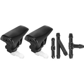 ACROPIX Front Windshield Washer Nozzles Fit for Cadillac SRX V6 with Hose Connector - Pack of 5 Black