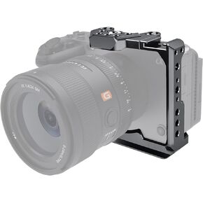 قفص كاميرا مصنوع من سبائك الألومنيوم متوافق مع Sony FX3/FX30 مع حامل الحذاء البارد وسكة الناتو 1/4"-20 3/8"-16 خيط in Kuwait