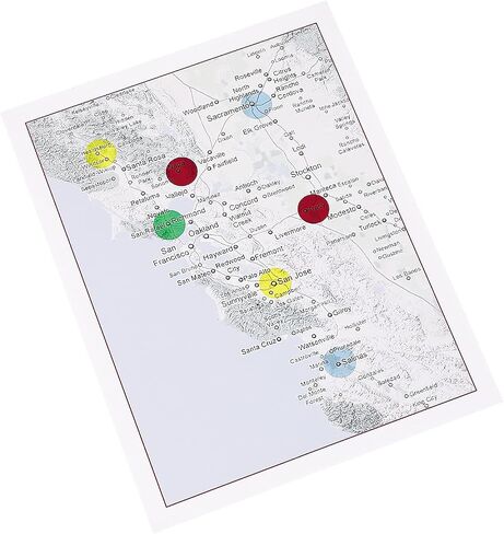 Avery 05473 Removable See-Thru Dots, 3/4-Inch Round, Assorted Colors, 1015/Pack in Saudi Arabia