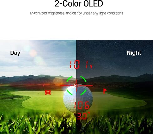 Mini OLED Golf Rangefinder مع شاشة منحدر OLED Golf Rangefinder Flag Lock مع اهتزازات الليزر Rangefinders التركيز السريع والمسح المستمر Golf Rangefinder in Saudi Arabia