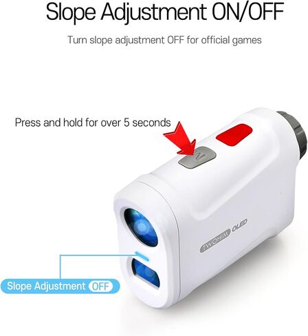 Mini OLED Golf Rangefinder مع شاشة منحدر OLED Golf Rangefinder Flag Lock مع اهتزازات الليزر Rangefinders التركيز السريع والمسح المستمر Golf Rangefinder in Saudi Arabia