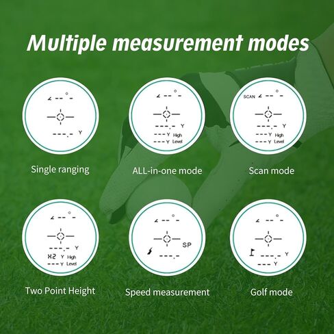 محدد مدى الجولف مع اهتزاز قفل المنحدر وسارية العلم، مفتاح منحدر لبطولة الجولف القانونية، 650 ياردة، بطارية قابلة لإعادة الشحن، تكبير 6X، المدى/المسح الضوئي/الارتفاع/قياس السرعة... in Kuwait