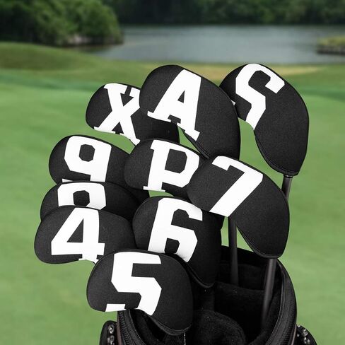 Golf Iron Covers,Golf Iron Head Covers with Colorful Number Neoprene Golf Iron Covers Set,Golf Club Head Covers for Iron Set Fit All Brands Golf Iron Headcovers 4/10pcs in Saudi Arabia