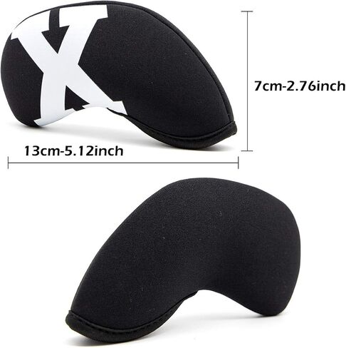 Golf Iron Covers,Golf Iron Head Covers with Colorful Number Neoprene Golf Iron Covers Set,Golf Club Head Covers for Iron Set Fit All Brands Golf Iron Headcovers 4/10pcs in Saudi Arabia