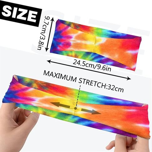 Sports Headband Stretchy Headbands Sweat Bands Soft Workout Hairband for Women Men Running Cycling Exercise in Saudi Arabia